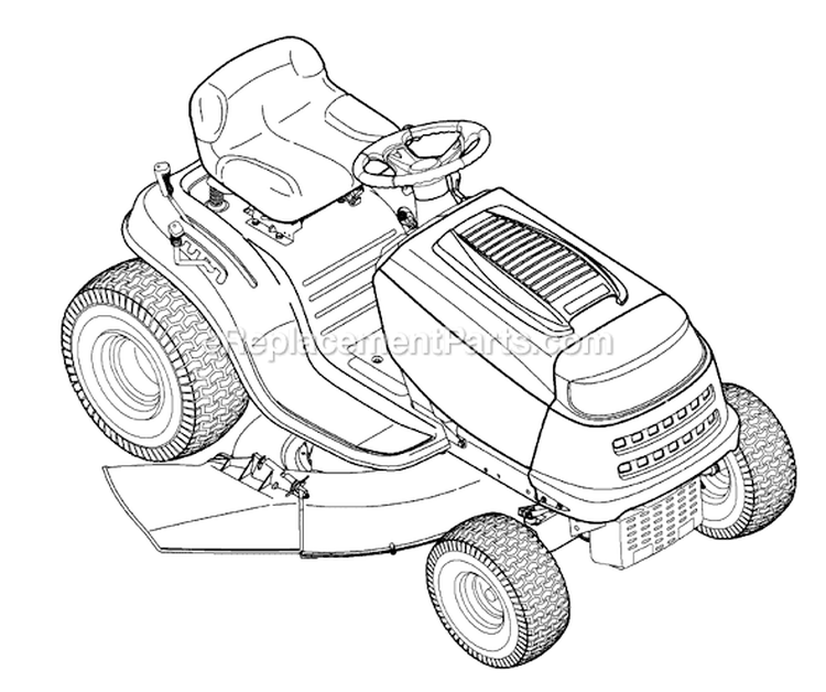 Page K Diagram and Parts List for 13AL771H029 2008 Yard Machines Lawn Tractor
